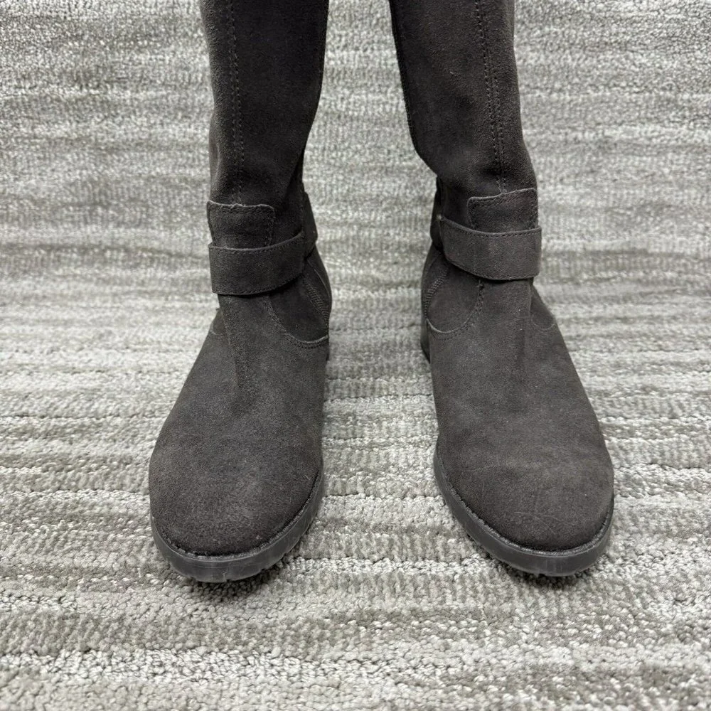 Donald J Pliner Women's Size 7.5 Beso Brown Brushed Suede Knee High Riding Boots